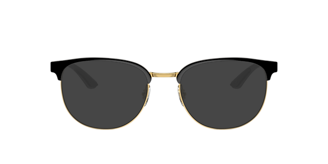 RB8422 Zwart op goud MetaalEyeglass Frames van B24, met getinte lenzen