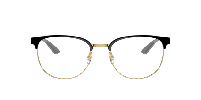 RB8422 Zwart op goud MetaalEyeglass Frames van B24, Vooraanzicht