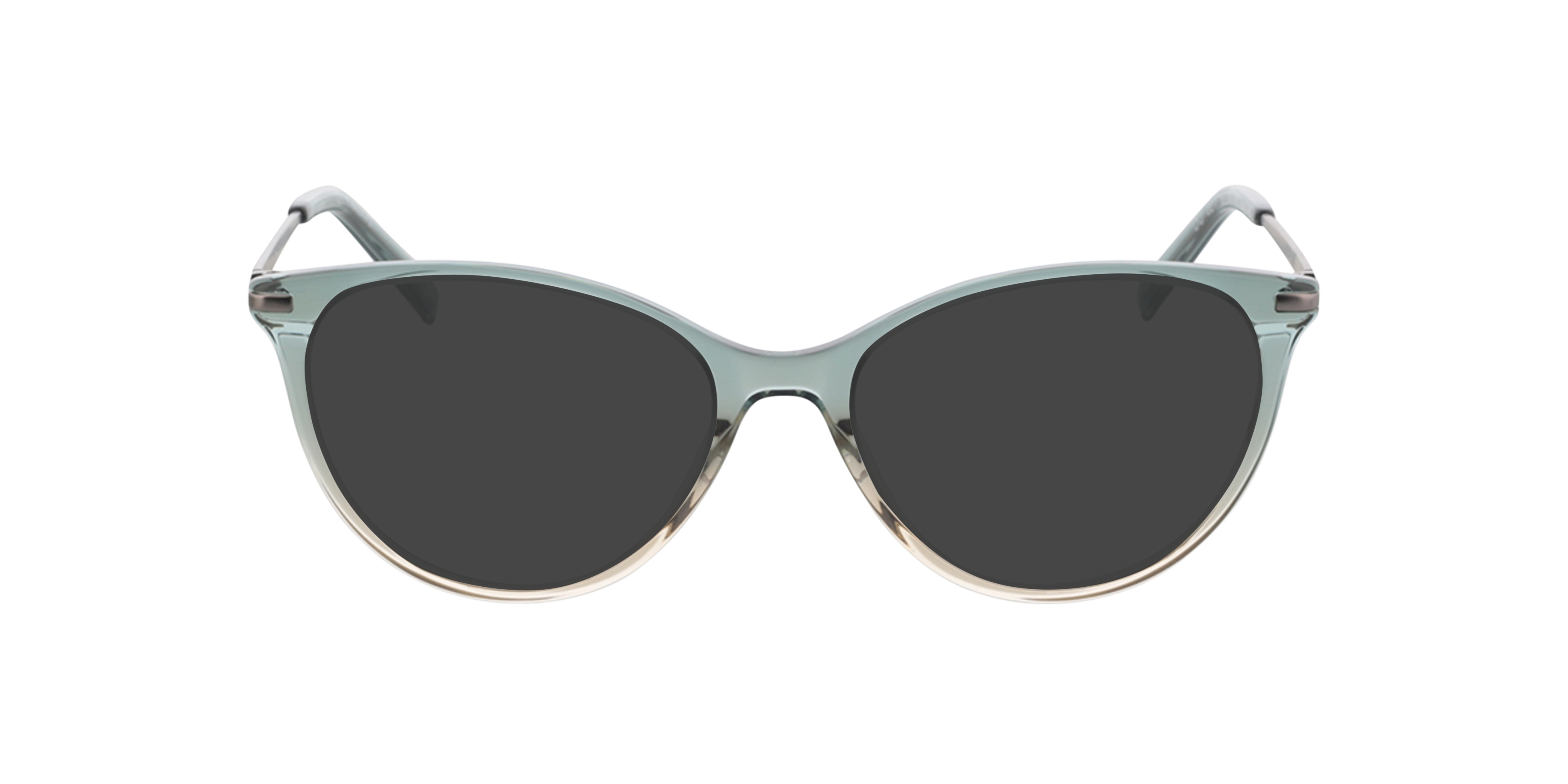 Lauren Gradiënt blauw  &  gunmetal  &  blauw AcetaatEyeglass Frames van B24, met getinte lenzen