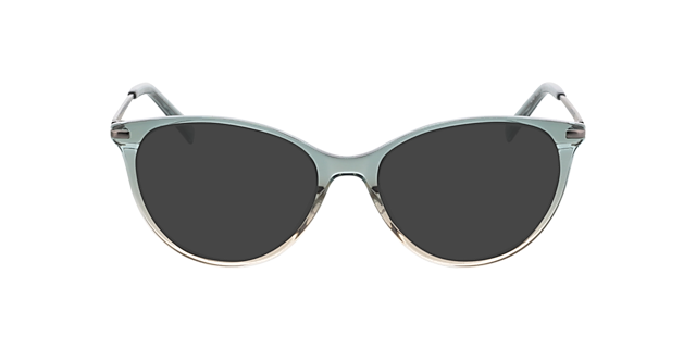 Lauren Gradiënt blauw  &  gunmetal  &  blauw AcetaatEyeglass Frames van B24, met getinte lenzen