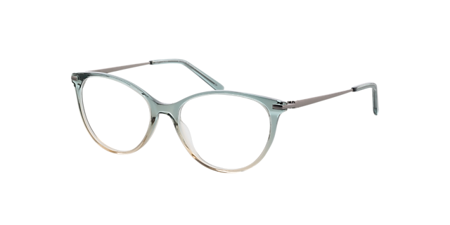 Lauren Gradiënt blauw  &  gunmetal  &  blauw AcetaatEyeglass Frames van B24, Hoekweergave
