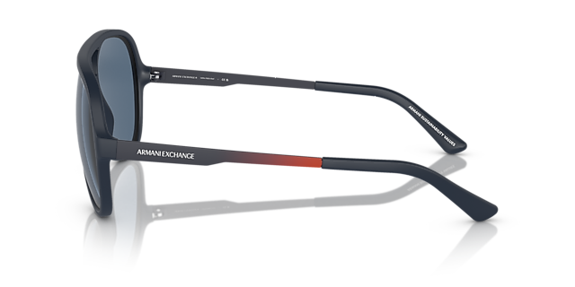 AX4133S Matblauw KunststofSunglass Frames van B24, Zijaanzicht