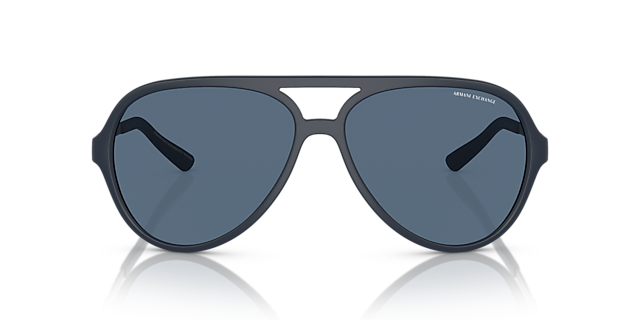 AX4133S Matblauw KunststofSunglass Frames van B24, Vooraanzicht