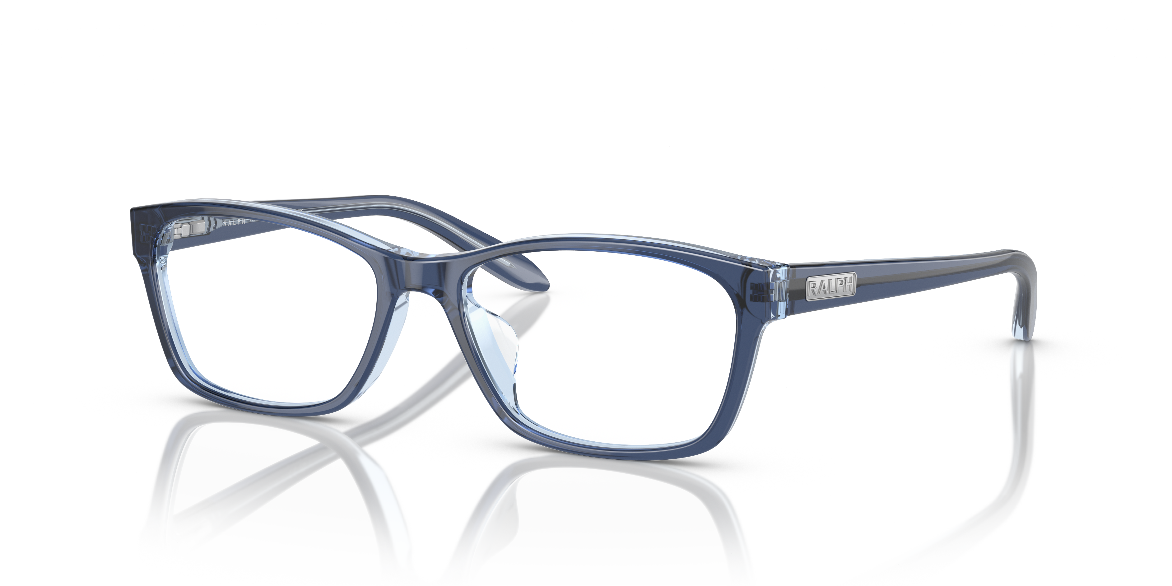 RA7039 Opal Blue On Light Opal Blue AcetatEyeglass Frames von B24, Dreiviertelansicht