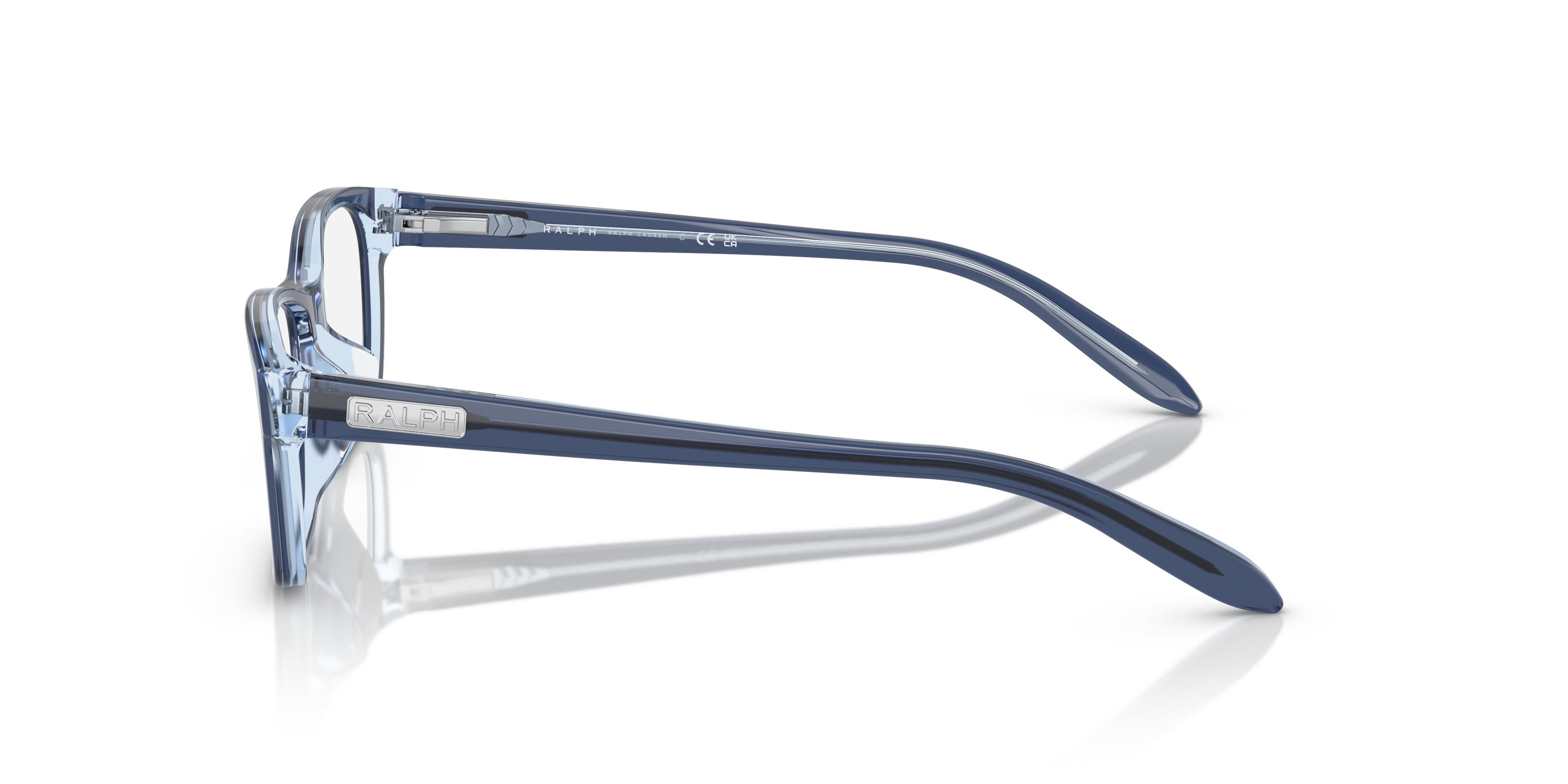 RA7039 Opal Blue On Light Opal Blue AcetatEyeglass Frames von B24, Seitenansicht