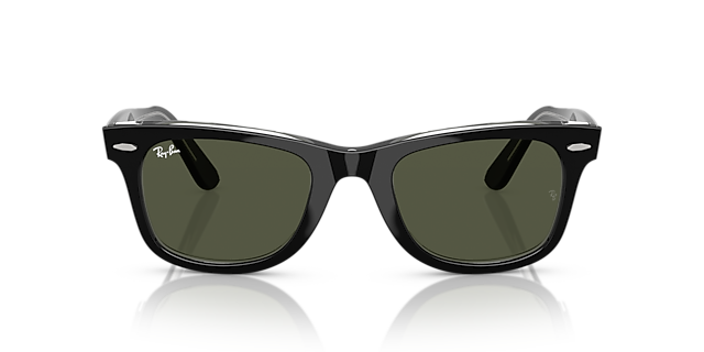 RB2140 Schwarz auf Transparent AcetatSunglass Frames von B24, Vorderansicht