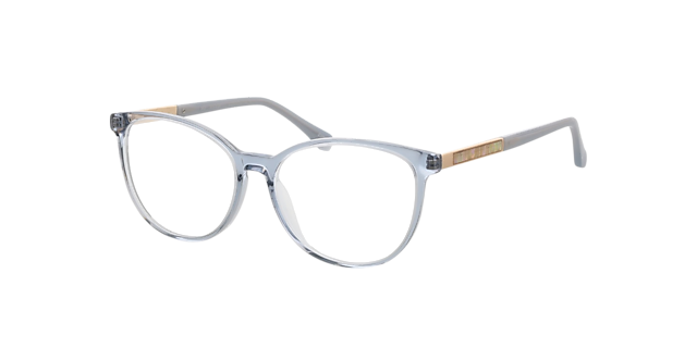 Malaga Kristalblauw AcetaatEyeglass Frames van B24, Hoekweergave