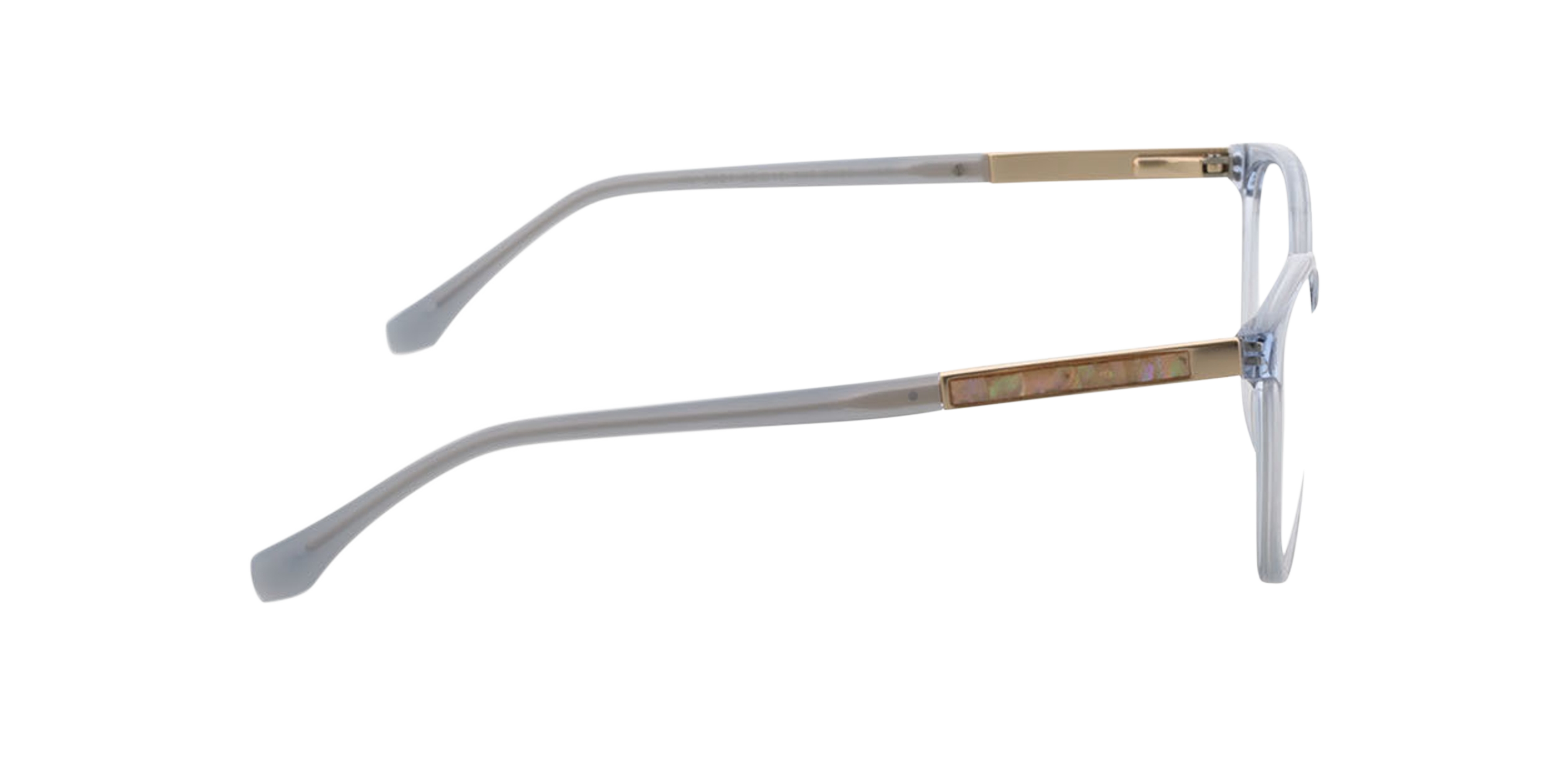 Malaga Kristalblauw AcetaatEyeglass Frames van B24, Zijaanzicht