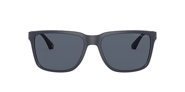 EA4047 Matblauw KunststofSunglass Frames van B24, met getinte lenzen