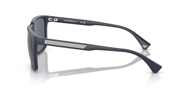 EA4047 Matblauw KunststofSunglass Frames van B24, Zijaanzicht