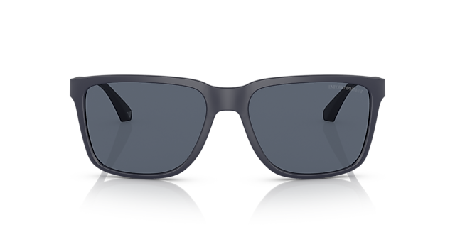 EA4047 Matblauw KunststofSunglass Frames van B24, Vooraanzicht