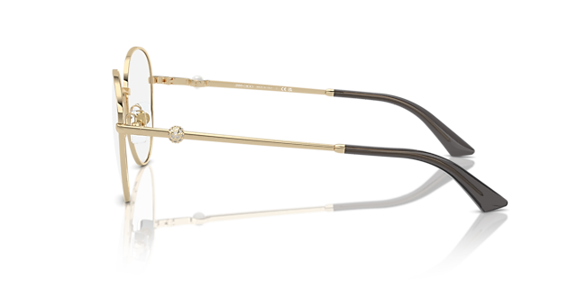 JC2004HB Hellgold MetallEyeglass Frames von B24, Seitenansicht