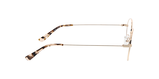 Leeds Roségoud MetaalEyeglass Frames van B24, Zijaanzicht