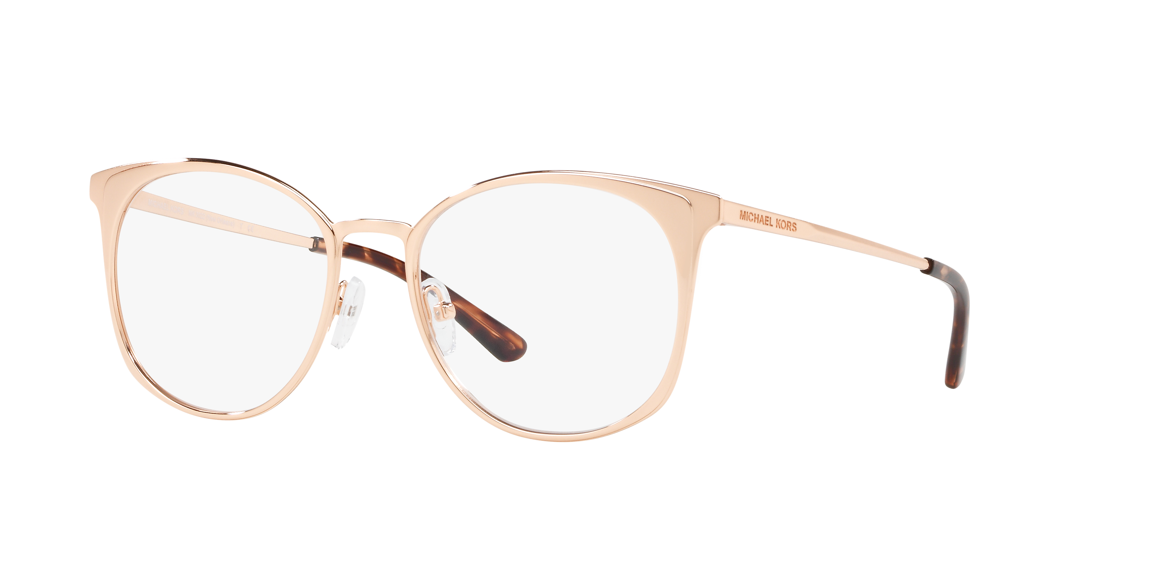 MK3022 Roségoud MetaalEyeglass Frames van B24, Hoekweergave