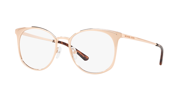 MK3022 Roségoud MetaalEyeglass Frames van B24, Hoekweergave