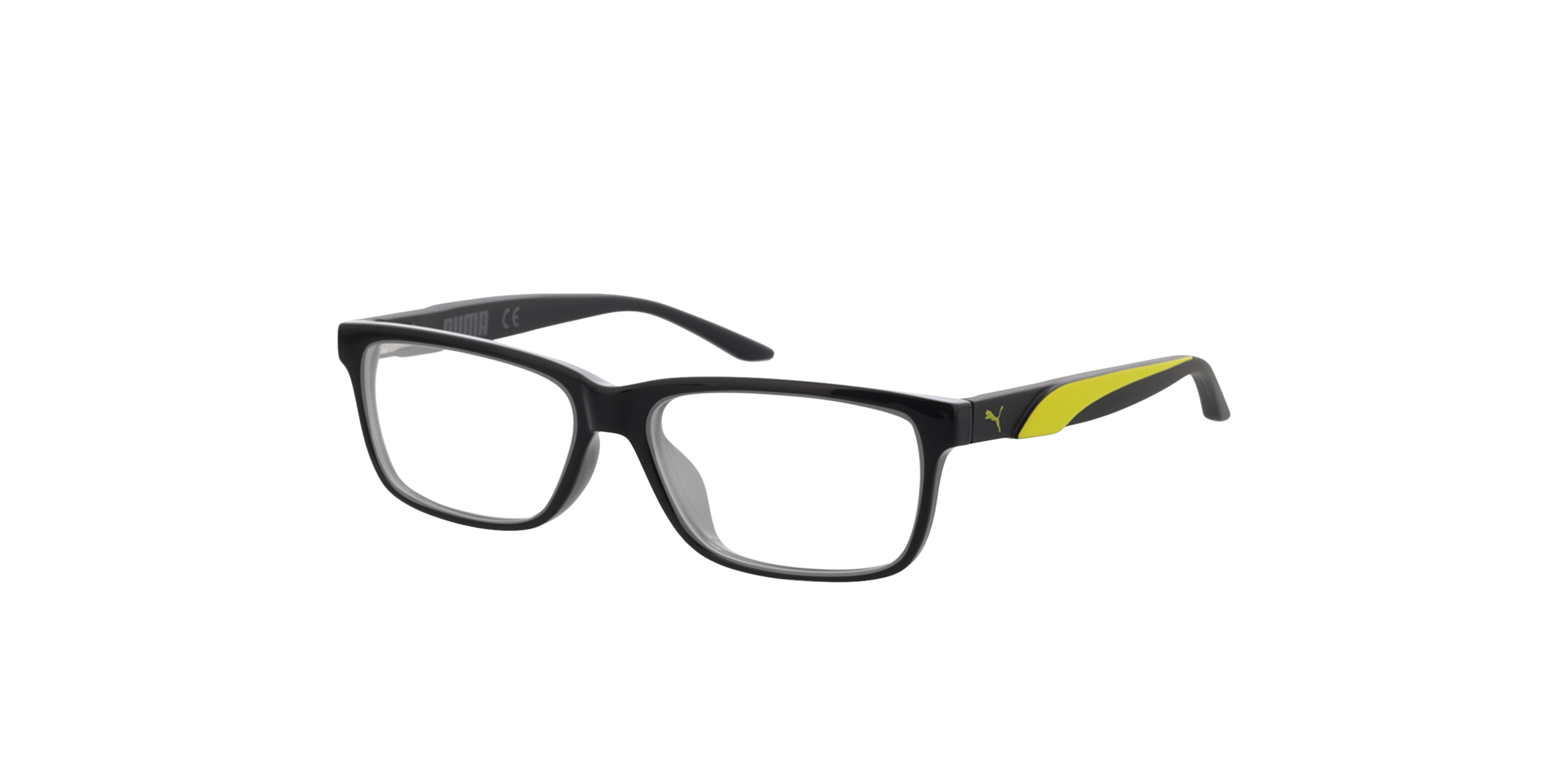 PJ0058O Schwarz KunststoffEyeglass Frames von B24, Dreiviertelansicht