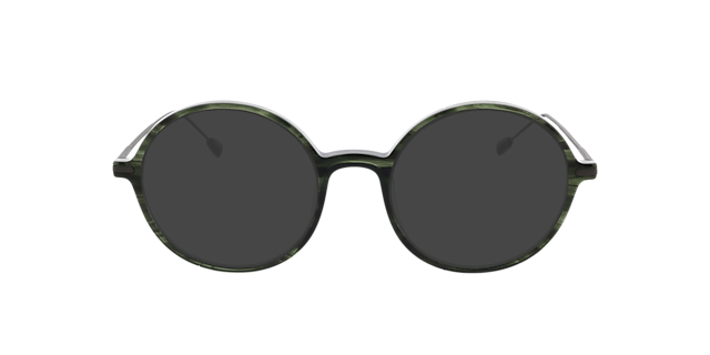 Edison Kaki hoorn  &  mat gunmetal AcetaatEyeglass Frames van B24, met getinte lenzen