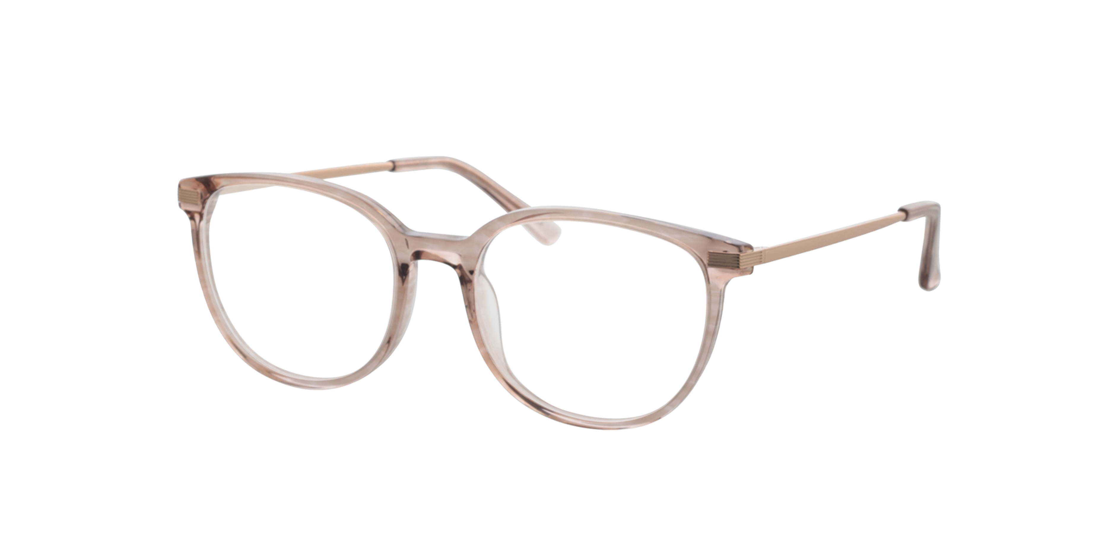 Alia Kristalroze AcetaatEyeglass Frames van B24, Hoekweergave