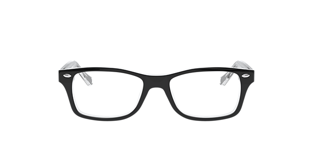 RB1531 Zwart op transparant AcetaatEyeglass Frames van B24, Vooraanzicht