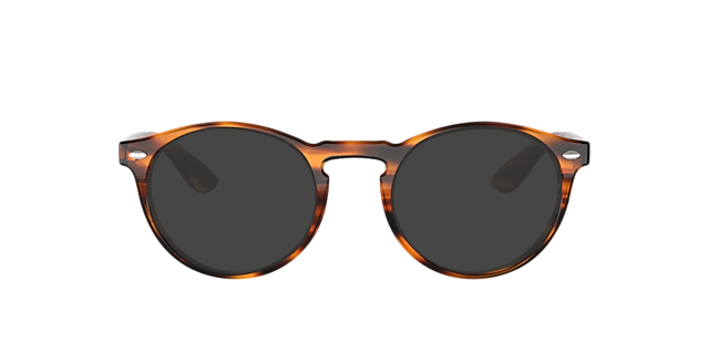 RB5283 Havana gestreept AcetaatEyeglass Frames van B24, met getinte lenzen