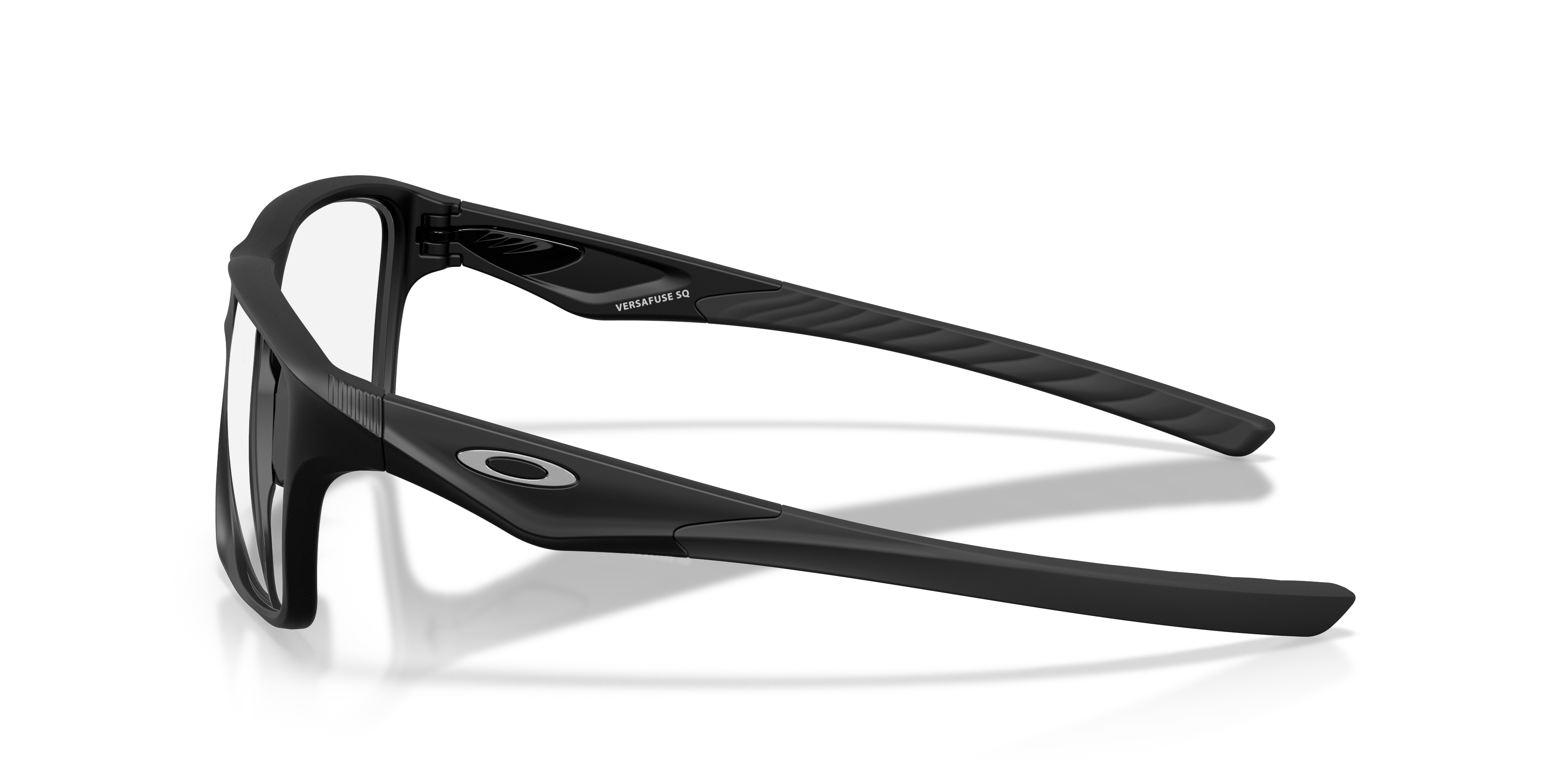 Versafuse SQ Schwarz satiniert KunststoffEyeglass Frames von B24, Seitenansicht