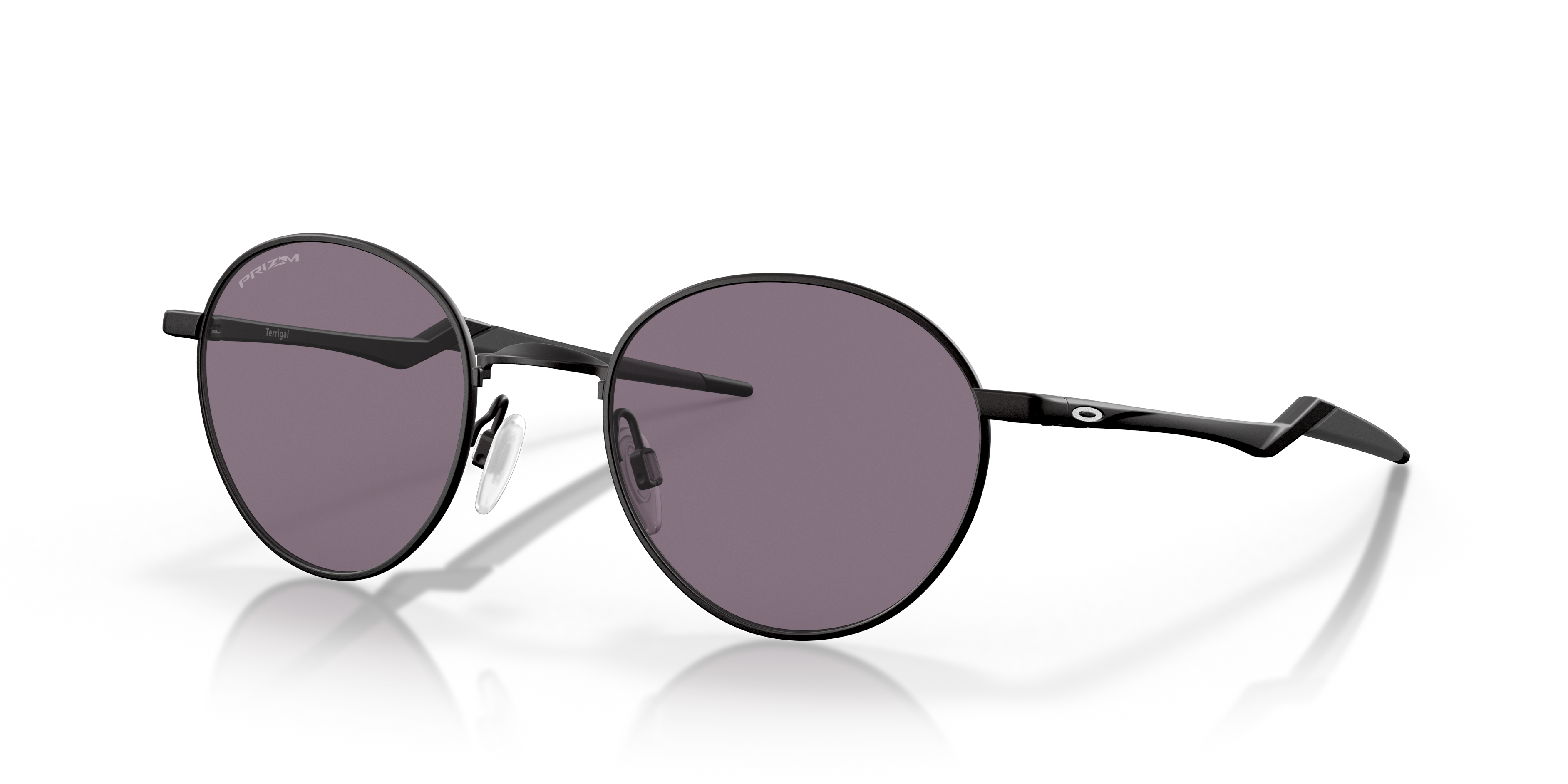 Terrigal Satijnglans zwart MetaalSunglass Frames van B24, Hoekweergave