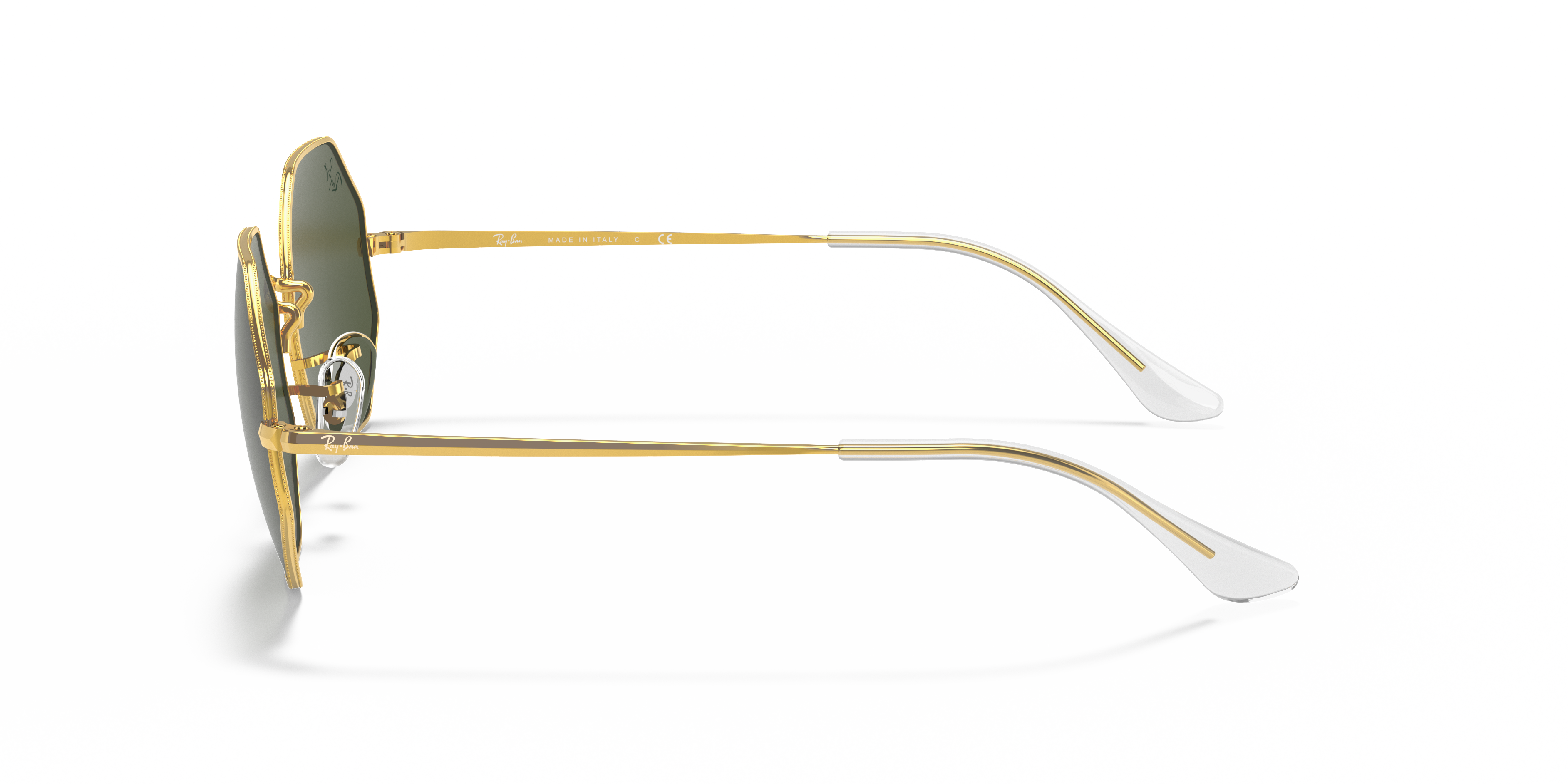 RB1972 Goud MetaalSunglass Frames van B24, Zijaanzicht
