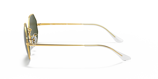RB1972 Goud MetaalSunglass Frames van B24, Zijaanzicht
