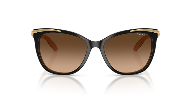 RA5203 Zwart AcetaatSunglass Frames van B24, Vooraanzicht