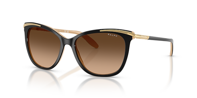 RA5203 Zwart AcetaatSunglass Frames van B24, Hoekweergave