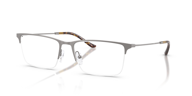 EA1171 Mat Staalgrijs MetaalEyeglass Frames van B24, Hoekweergave