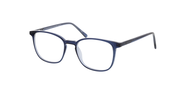 New Haven Crystal Dark Blue KunststoffEyeglass Frames von B24, Dreiviertelansicht
