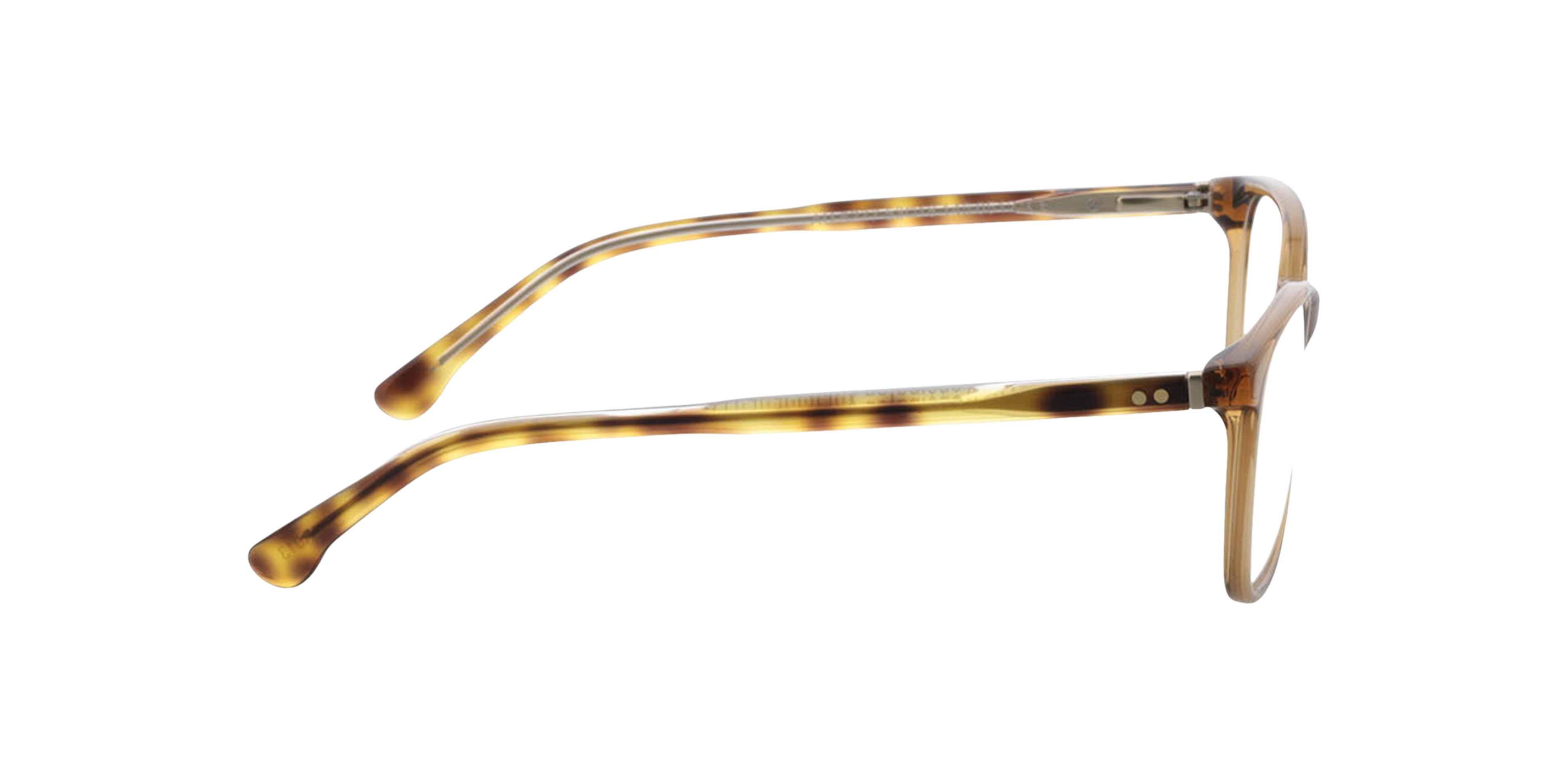 Kensington Bruin  &  tweelaags Havana kristal AcetaatEyeglass Frames van B24, Zijaanzicht