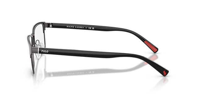 PH1243 Gunmetal dunkel halbglänzend MetallEyeglass Frames von B24, Seitenansicht