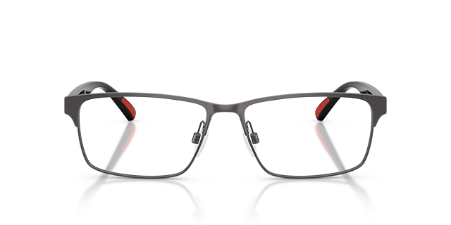 PH1243 Gunmetal dunkel halbglänzend MetallEyeglass Frames von B24, Vorderansicht