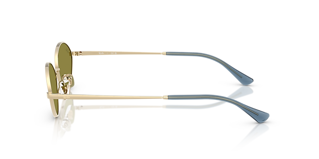 Kai Bio-Based Hellgold MetallSunglass Frames von B24, Seitenansicht