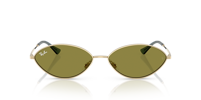 Kai Bio-Based Hellgold MetallSunglass Frames von B24, Vorderansicht