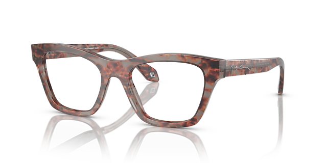 AR7240 Grijs Havana AcetaatEyeglass Frames van B24, Hoekweergave