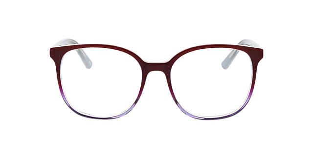 Mia Drielaags rood  &  paars AcetaatEyeglass Frames van B24, Vooraanzicht