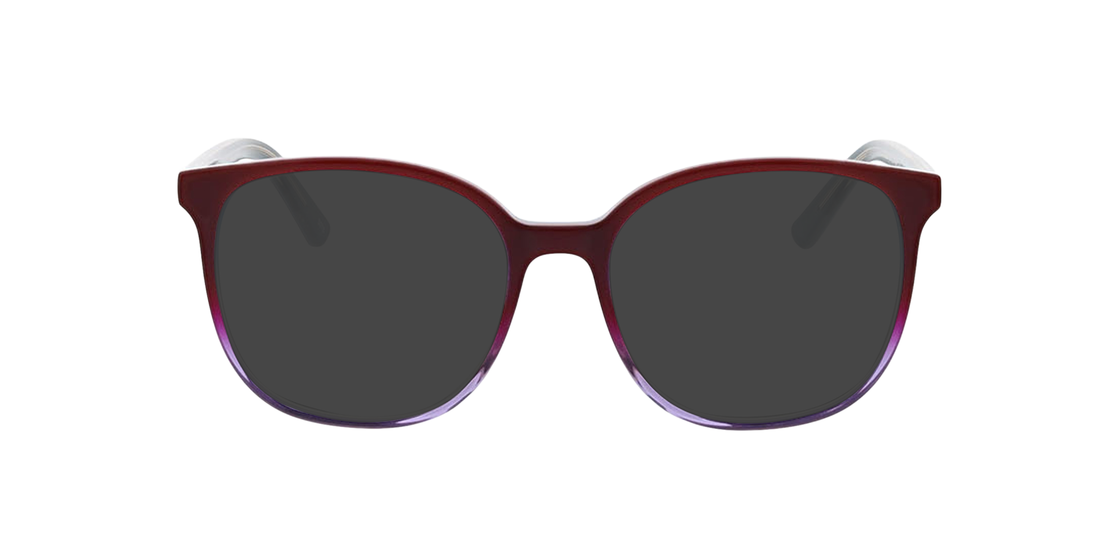 Mia Trilayer Red  &  Purple AcetatEyeglass Frames von B24, mit getönten Gläsern