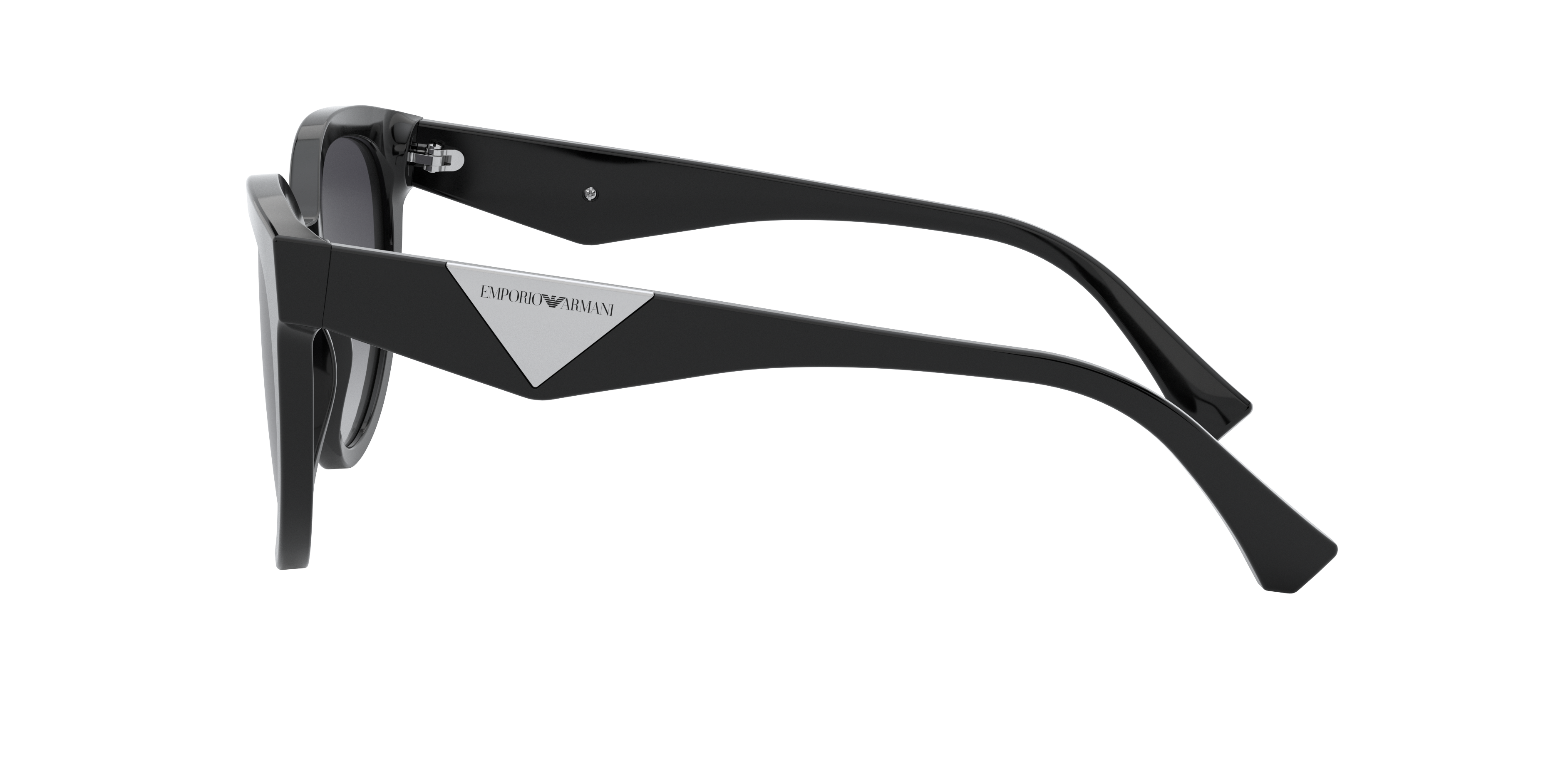 EA4140 Glanzend zwart AcetaatSunglass Frames van B24, Zijaanzicht