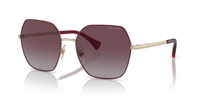 RA4138 Bordeaux MetaalSunglass Frames van B24, Hoekweergave