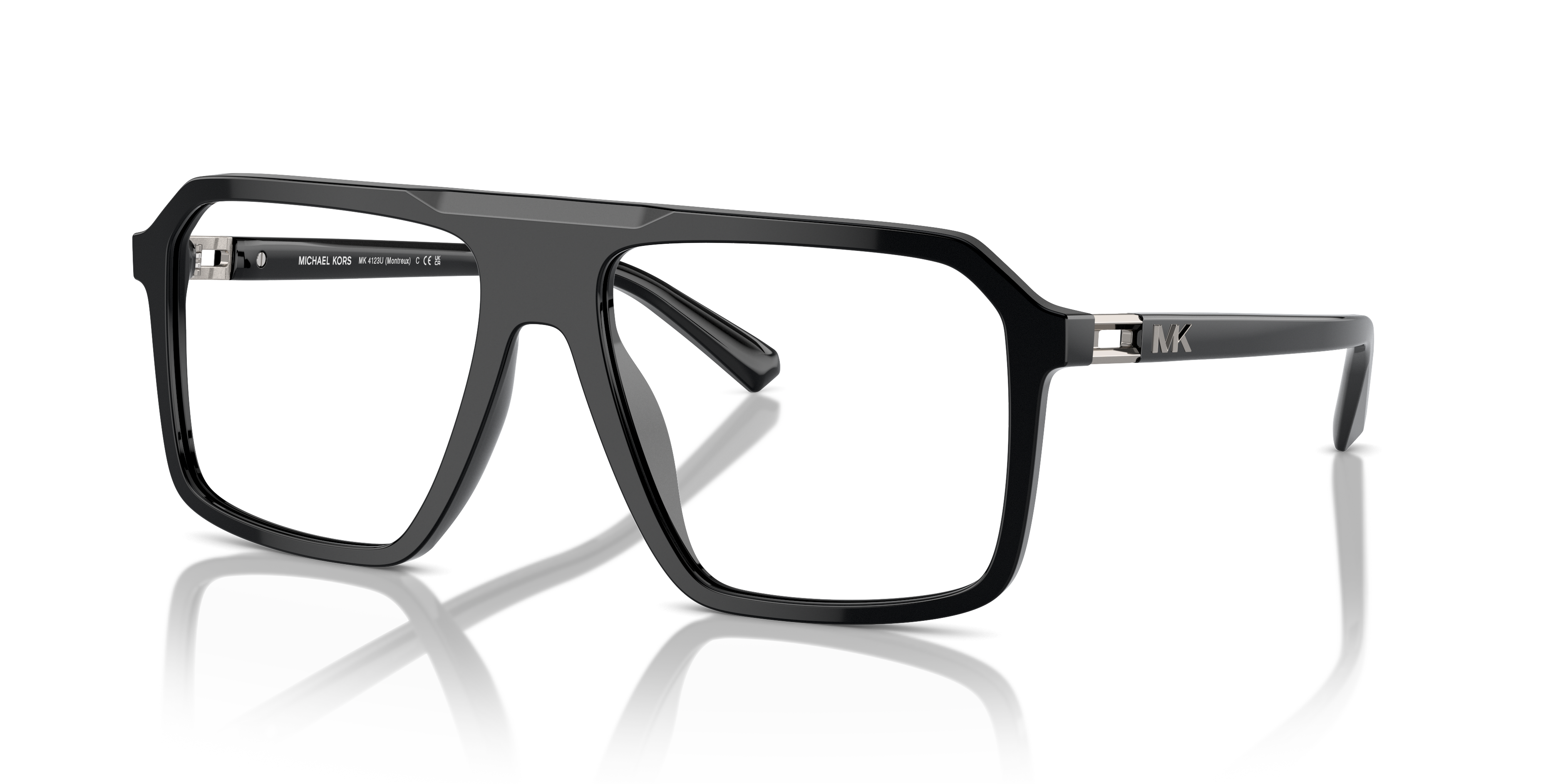 MK4123U Schwarz AcetatEyeglass Frames von B24, Dreiviertelansicht