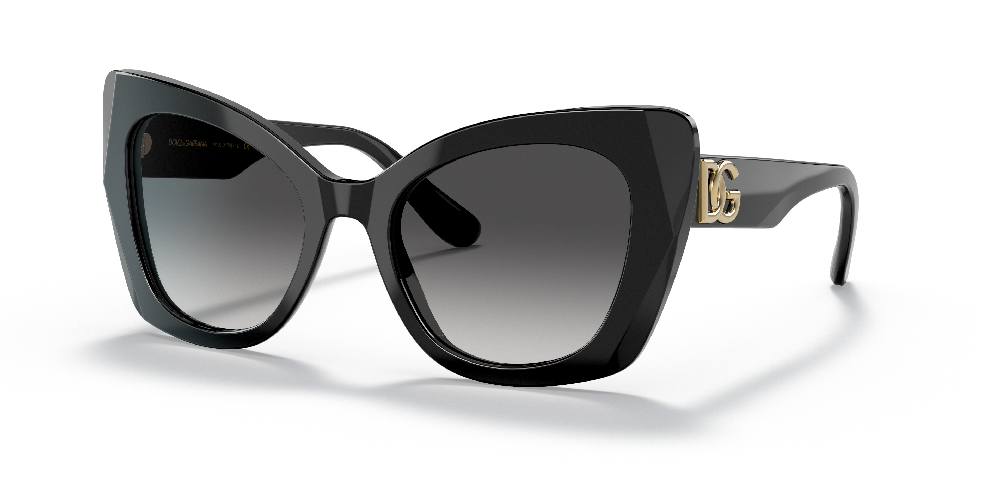 DG4405 Zwart AcetaatSunglass Frames van B24, Hoekweergave