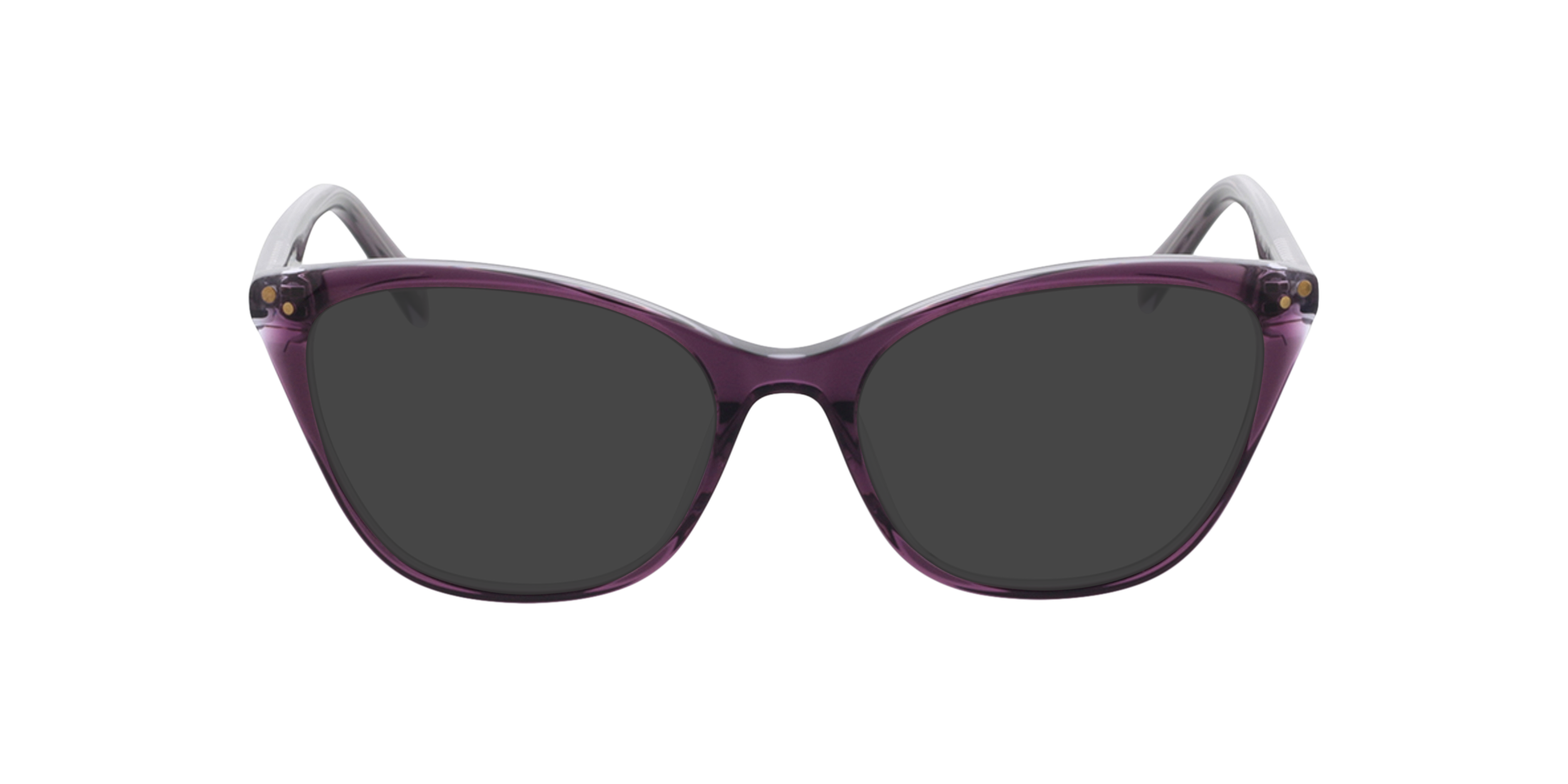 Megan Tweelaags kristal paars AcetaatEyeglass Frames van B24, met getinte lenzen