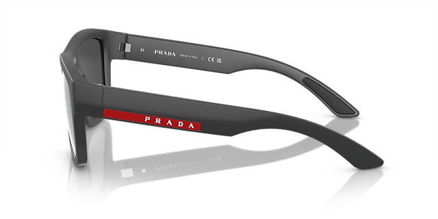 PS 01ZS Mat grijs metaal KunststofSunglass Frames van B24, Zijaanzicht