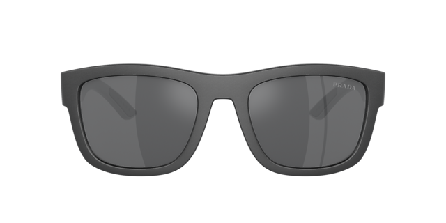 PS 01ZS Mat grijs metaal KunststofSunglass Frames van B24, met getinte lenzen