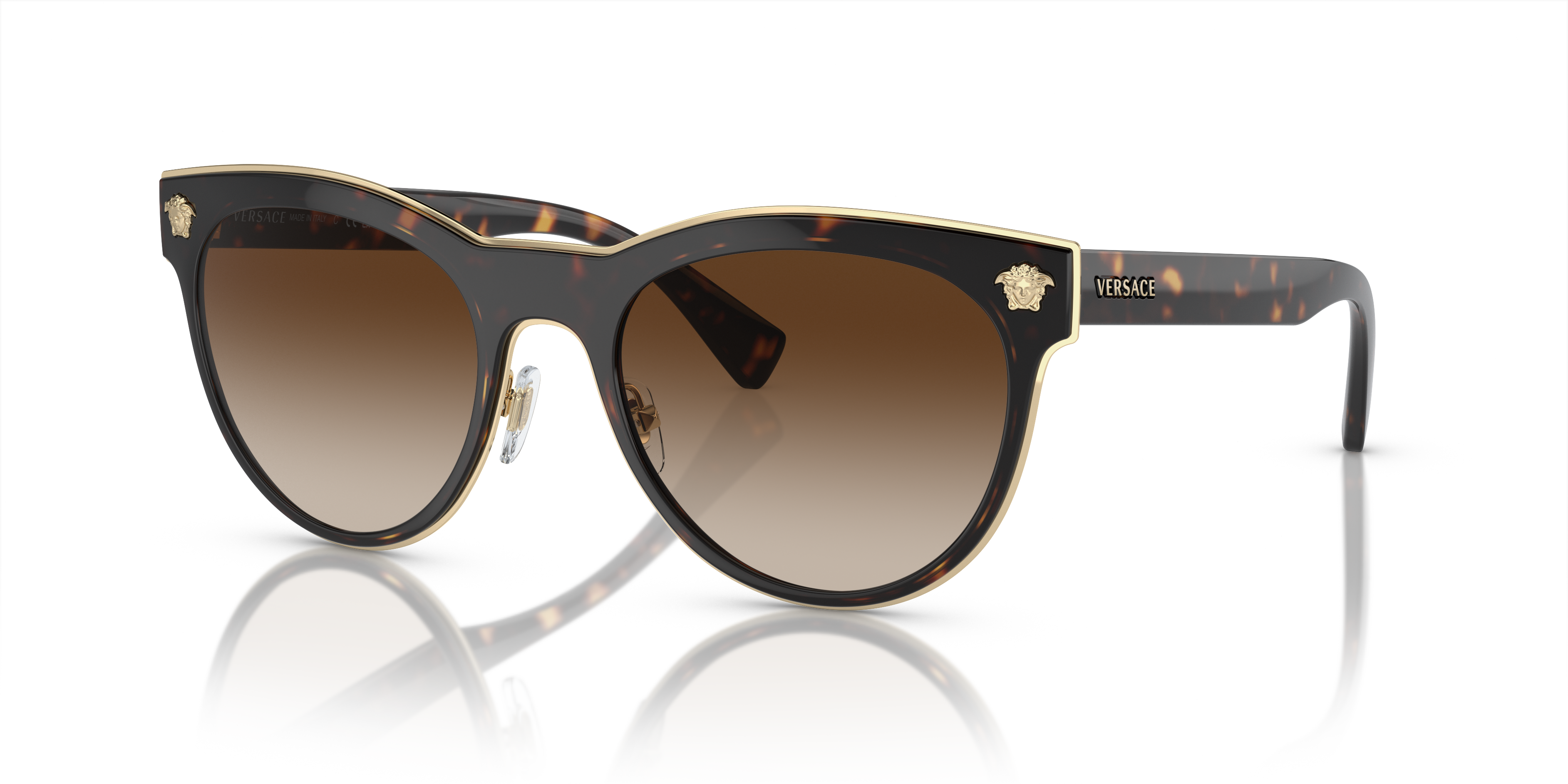 VE2198 Havana MetallSunglass Frames von B24, Dreiviertelansicht