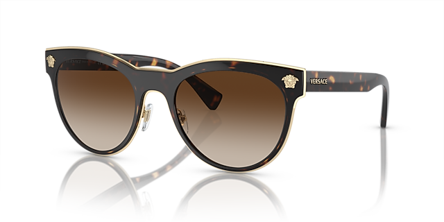 VE2198 Havana MetallSunglass Frames von B24, Dreiviertelansicht