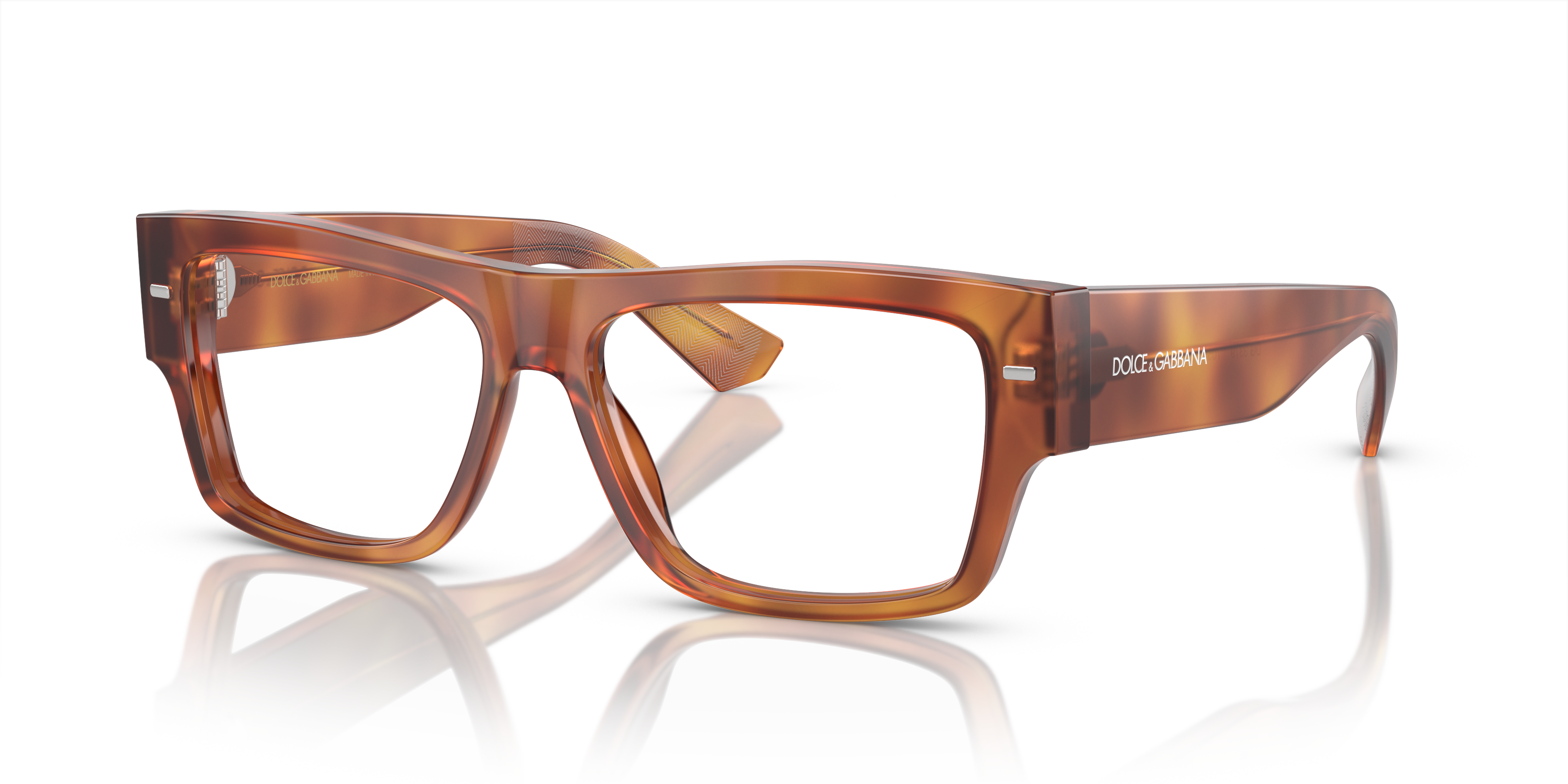 DG3379 Ginger Havana AcetaatEyeglass Frames van B24, Hoekweergave
